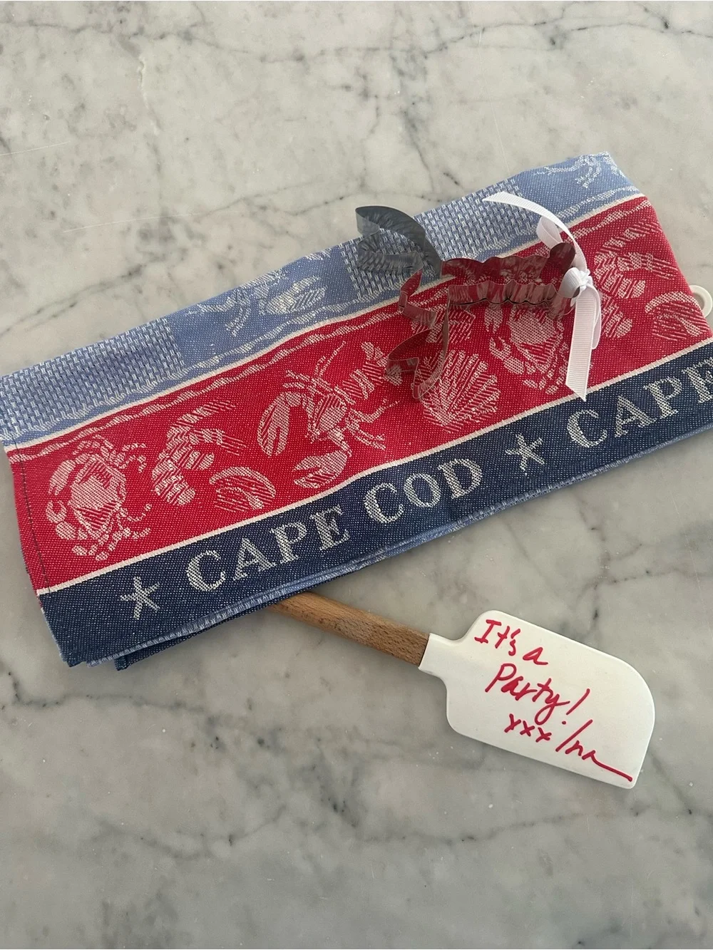 INA GARTEN Spatula William Sonoma RARE  Cape Cod Towel Lobster cookie cutter 🆕